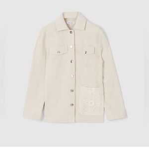 Rodebjer Shacket W/ Crocheted Pocket